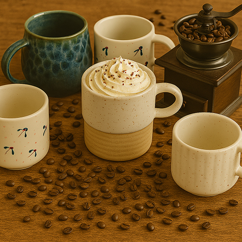 Earth-Ivory Rustic Stoneware Mug