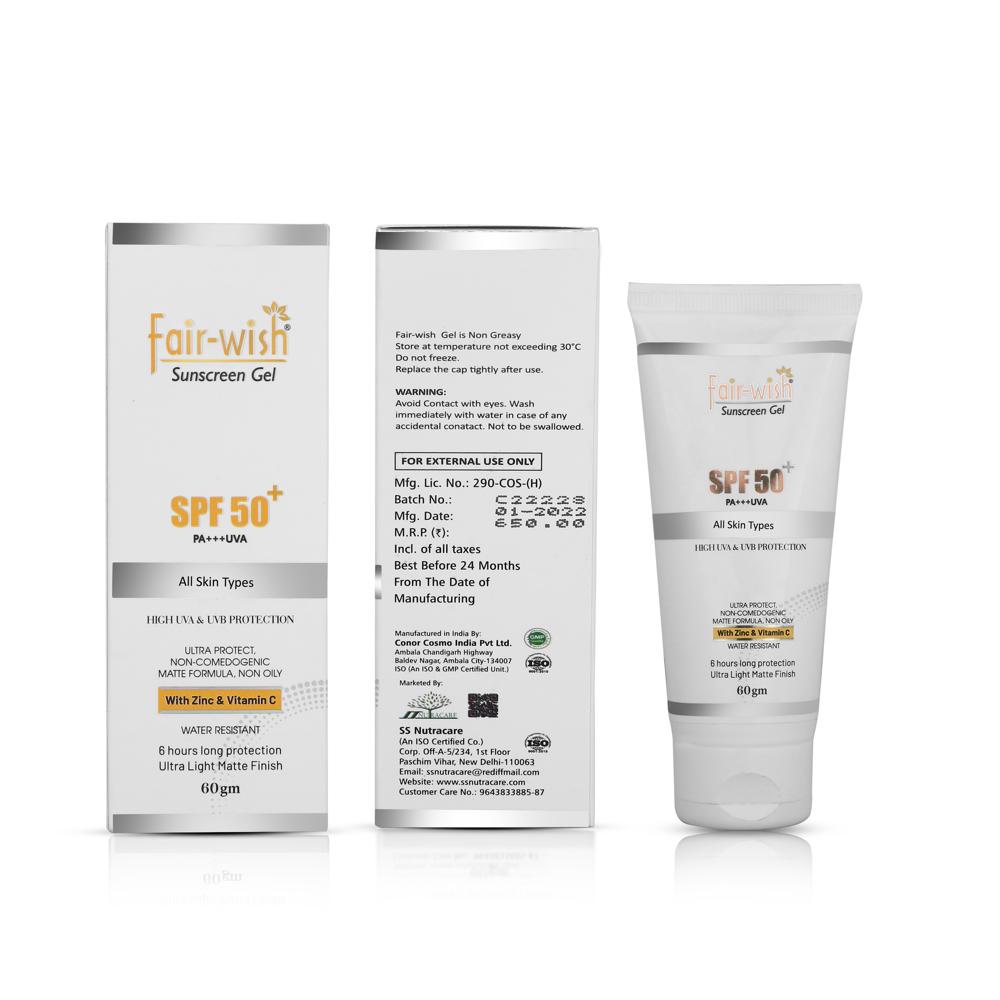 Matte Finish Sunscreen Gel SPF 50 UA+++