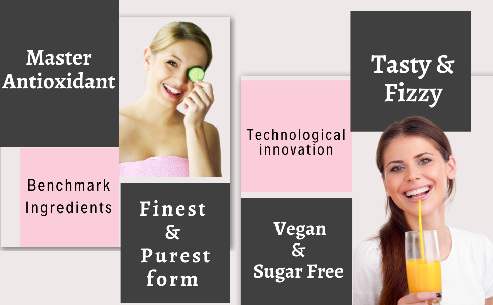 Skin Whitening Glutathione Effervescent Tablet 1000mg