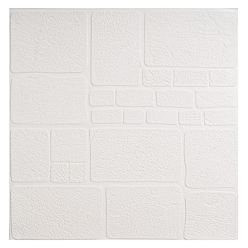 3d Stone Brick Self Adhesive Wallpaper - Material: Foam