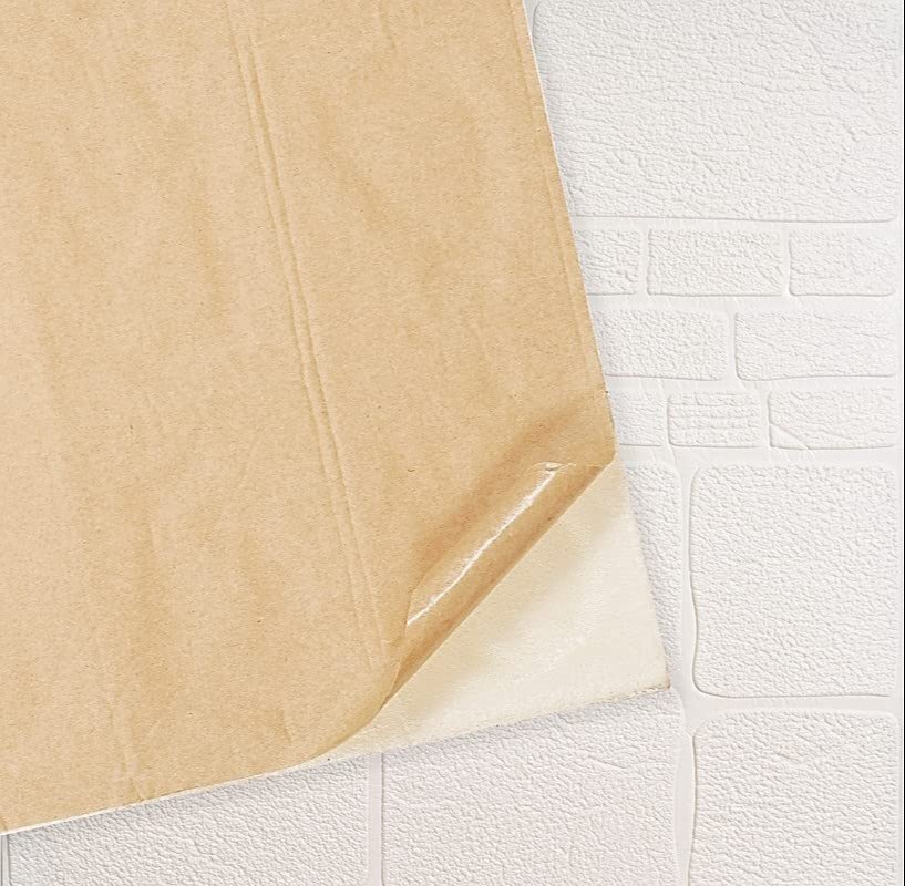 3d Stone Brick Self Adhesive Wallpaper - Material: Foam