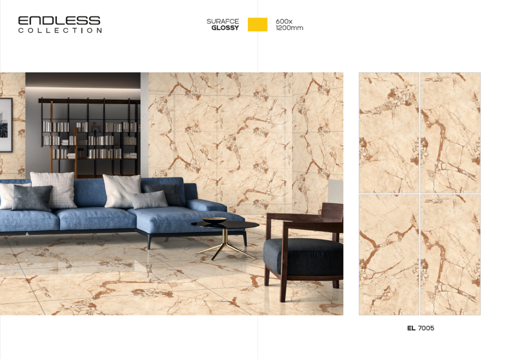 600 X 1200  GLOSSY CERAMIC FLOOR TILES