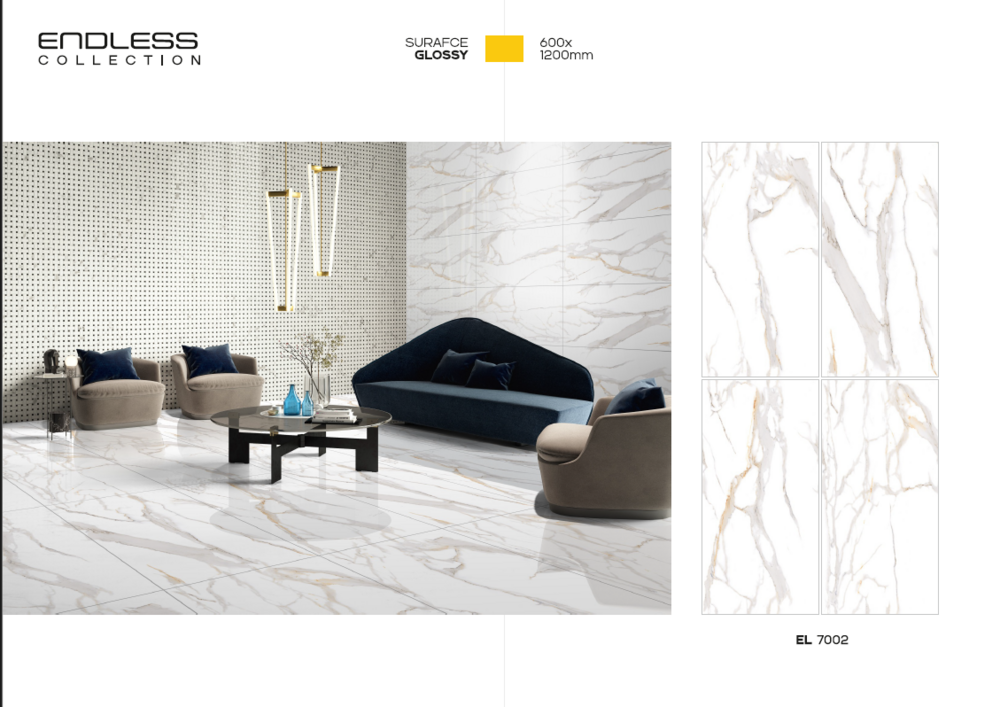 600 X 1200  GLOSSY CERAMIC FLOOR TILES
