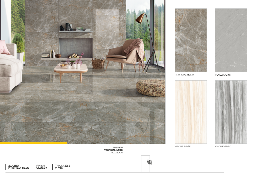 600 X 1200 MM DECORETIVE CERAMIC FLOOR TILES