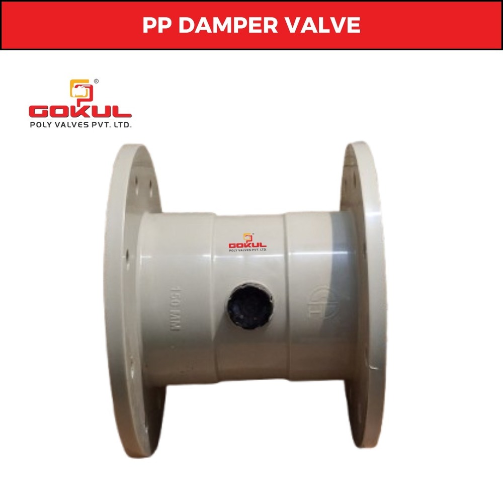 Polypropylene Damper Valves flanged