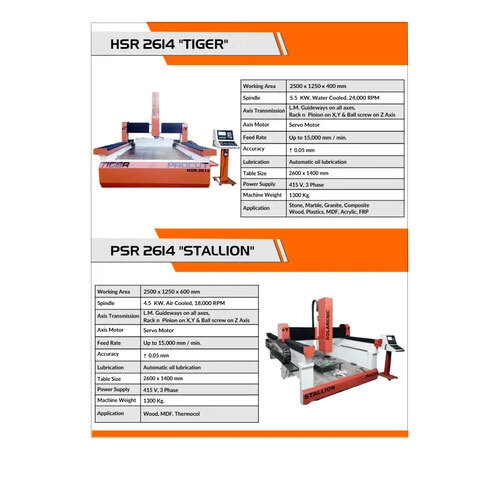 Cnc Wood Carving Machine - Dimension (L*w*h): 3100*2100*1350 Millimeter (Mm)