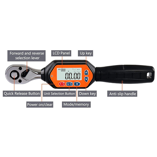 Digital Torque Wrench - Color: Black