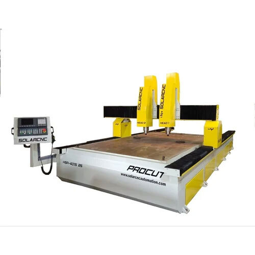 Double Spindle Cnc Router Machine - Color: Yellow