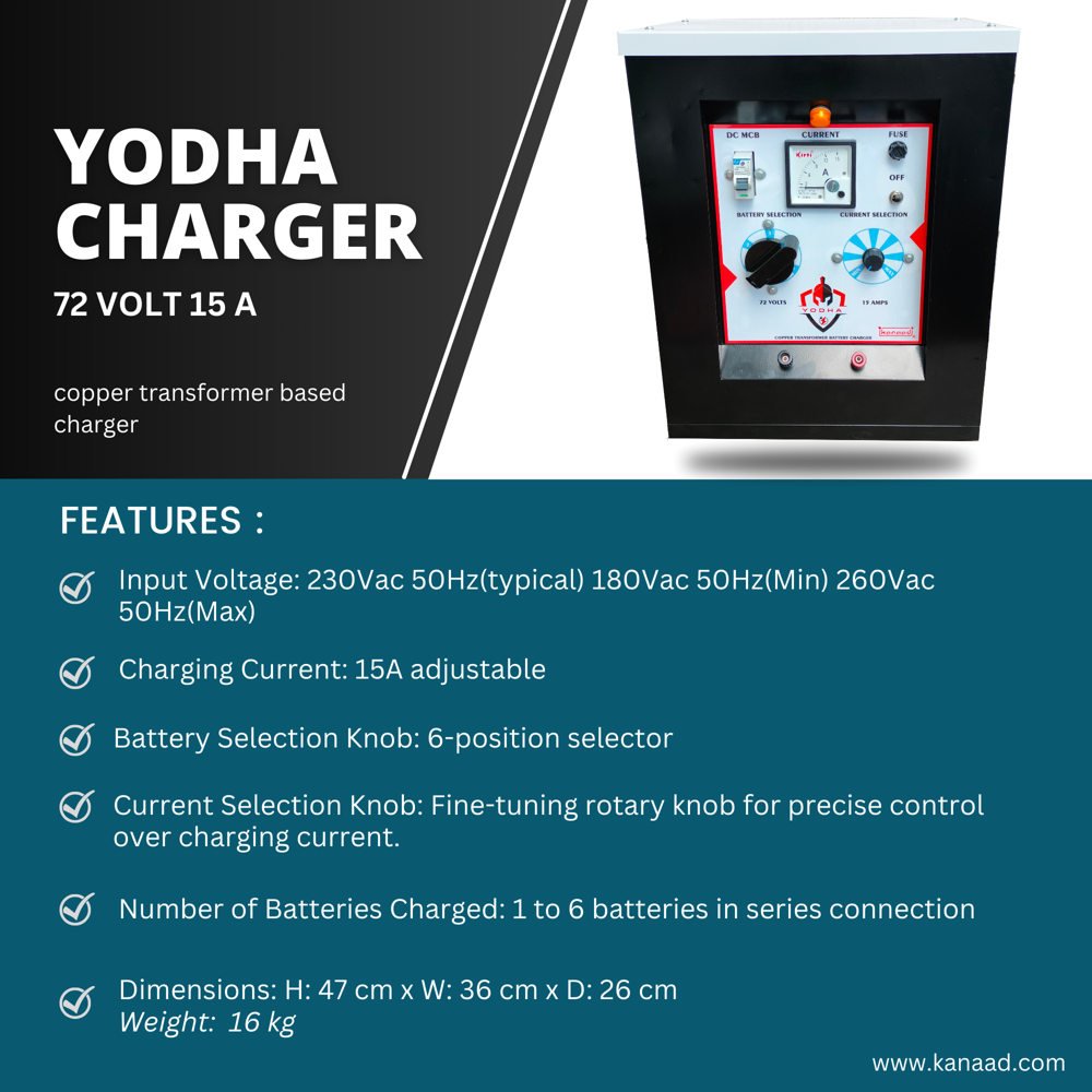 YODHA CHARGER 72V / 15A