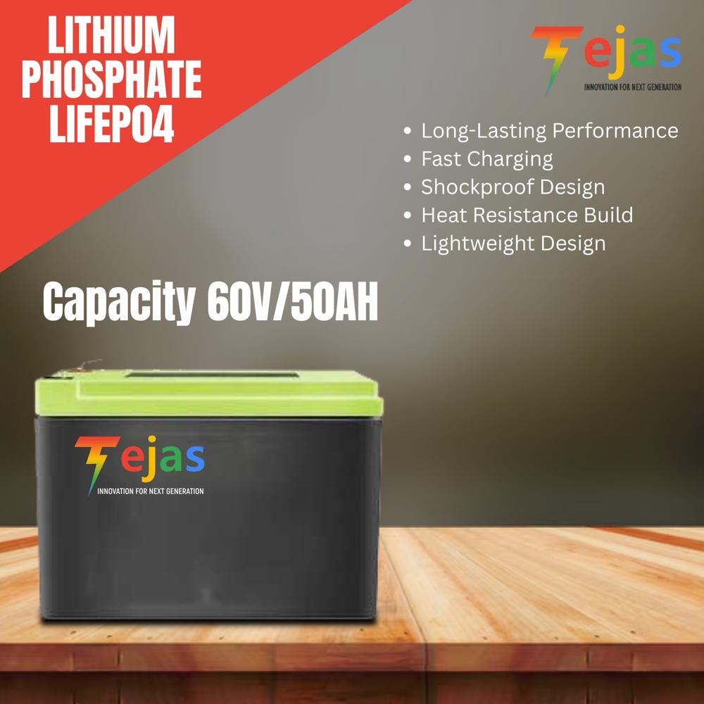 Lithium phosphate LiFeP04 60V/50AH