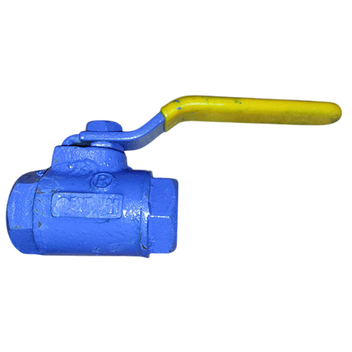 Ball Valve - Cast Iron Material, Various Sizes Available, Vibrant Blue Finish | Designed for Water Media Applications, Reliable Fluid Management