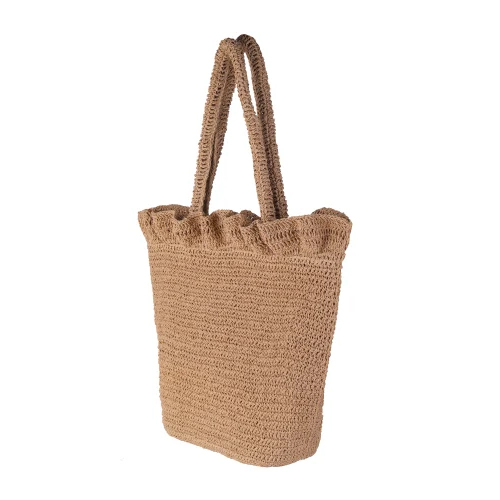 Raffia Crochet Shoulder Bag