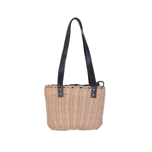 Cane Ladies Shoulder Bag - Color: Brown