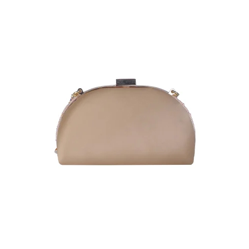 Multi Color Beads Stone Embroidered Floral Clutch