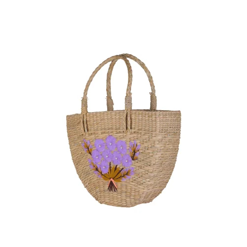 Cane Hand Bag - Color: Camel