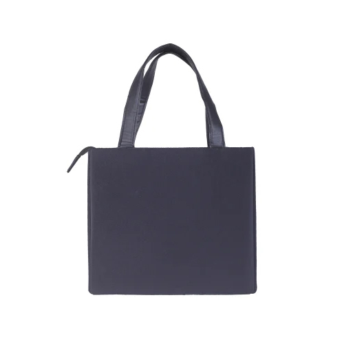 Glass Bead Embroidered Hand Bag - Color: Black