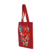 Weaved Acrylic Beads Handbag