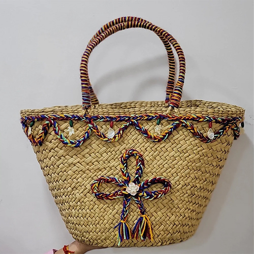 Cane Basket Tote Bags