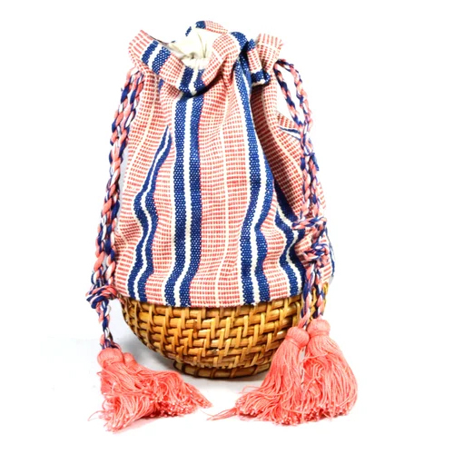 Unique Piece Decorated Straw Bag