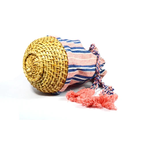 Unique Piece Decorated Straw Bag
