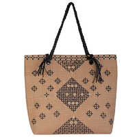 Jute Fancy Bag - Durable Jute Material,  Customized Color & Design, Rich Brown Hue With Elegant Printed Patterns | Eco-friendly Shopping & Promotional Companion