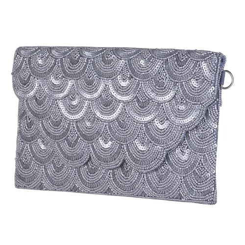Sequins Embroidered Sling and Hand Bag