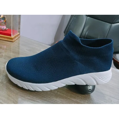 Men EVA Sports Shoes - EVA Insole, Mesh Outsole, Cotton Lining, Sizes 6-10 | Blue Color, Lightweight Cushioning, Breathable Design