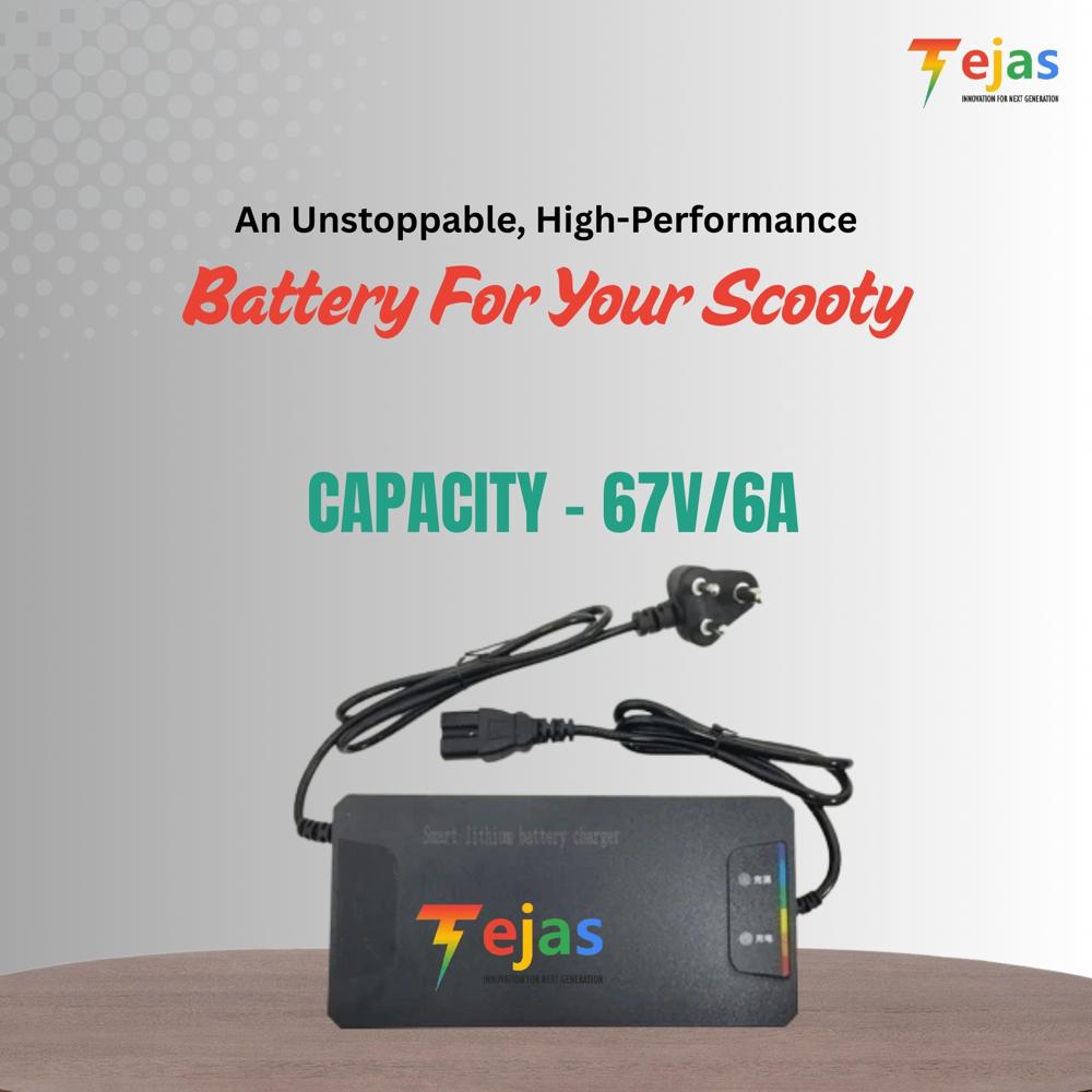 Imported Scooty Charger 54.6v/10a - Battery Life: 2-5 Years