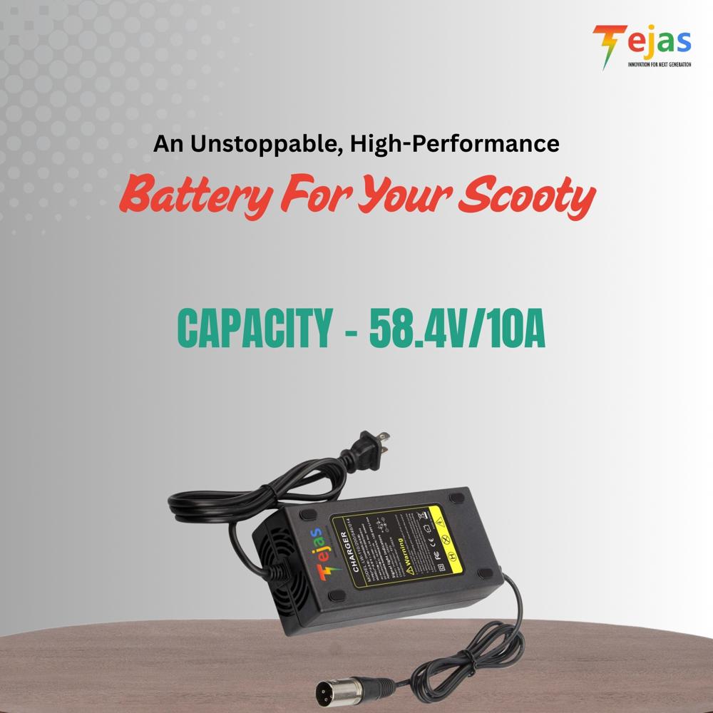 INDIAN  SCOOTY CHARGER 58.4V/6A