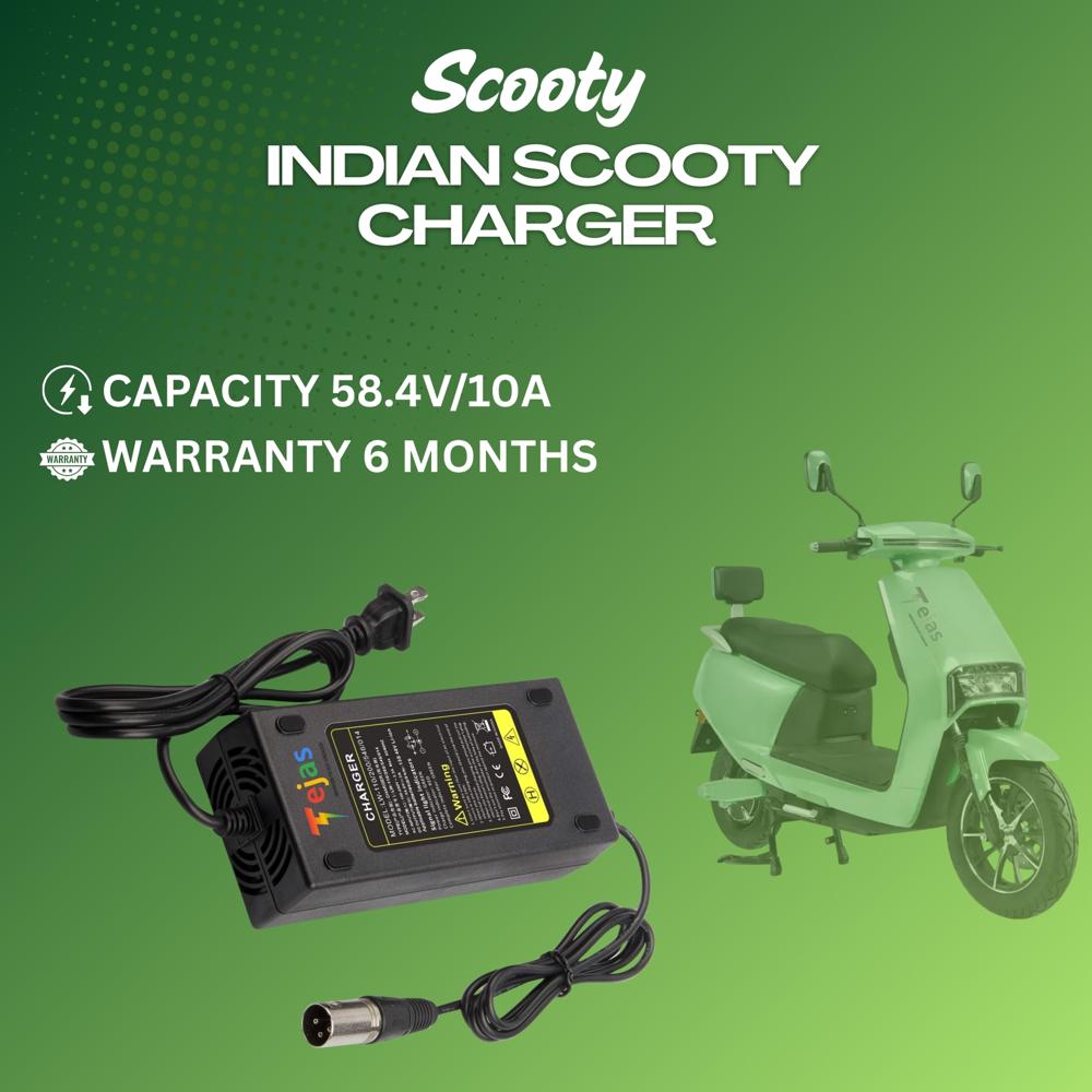 INDIAN  SCOOTY CHARGER 58.4V/6A