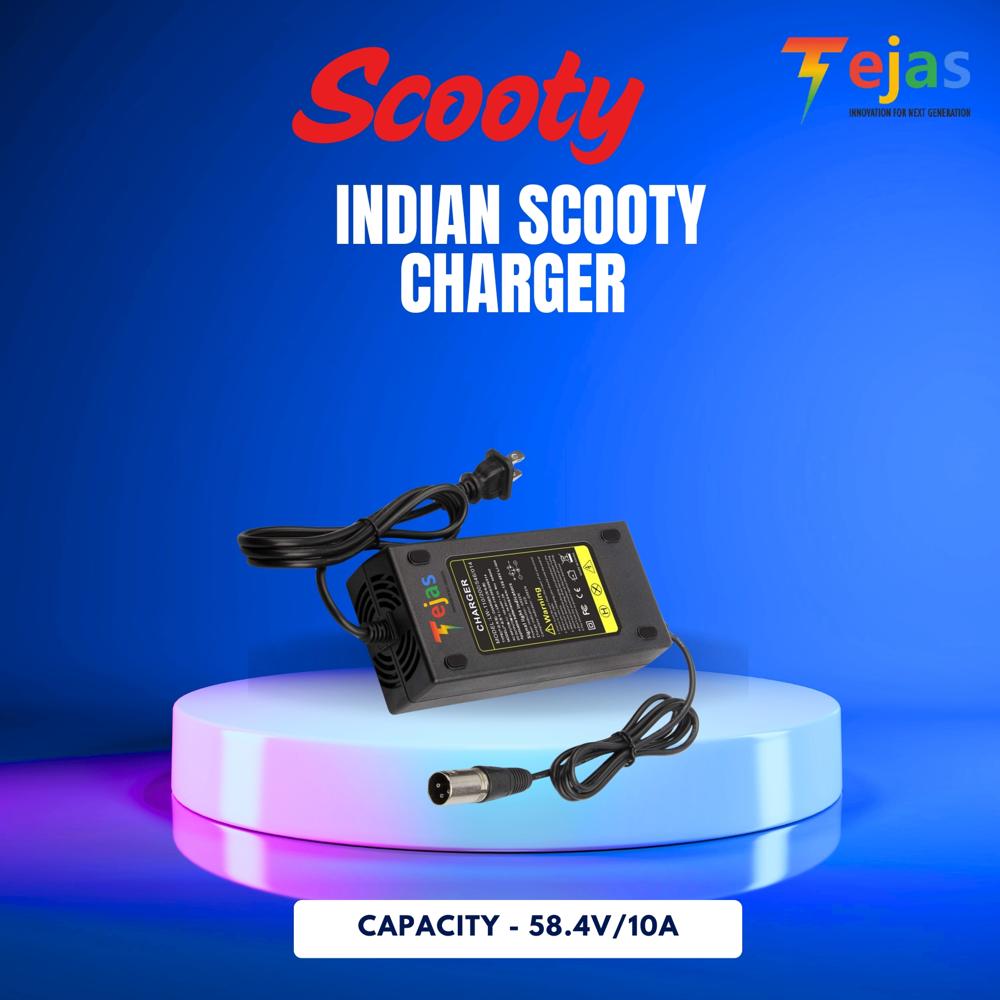 INDIAN  SCOOTY CHARGER 58.4V/6A