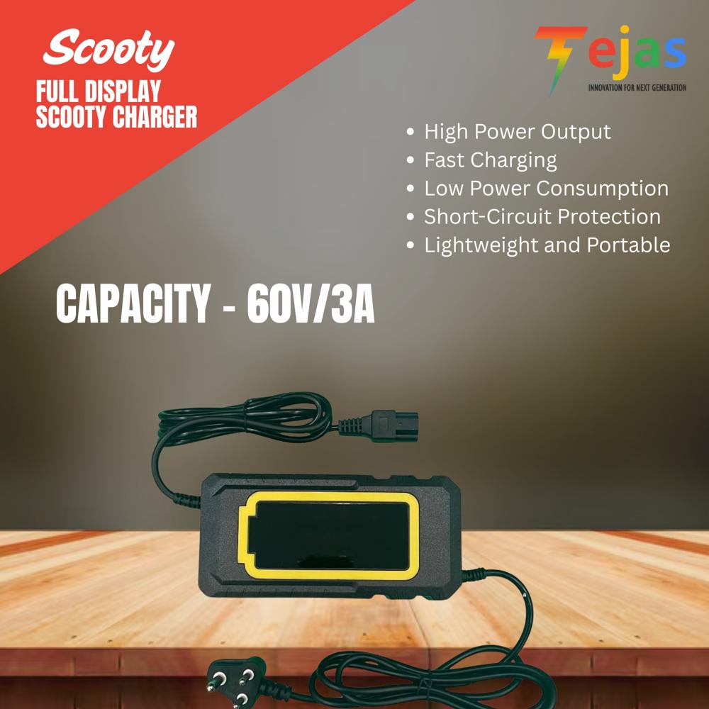 FULL DISPLAY  SCOOTY CHARGER 60V/3A