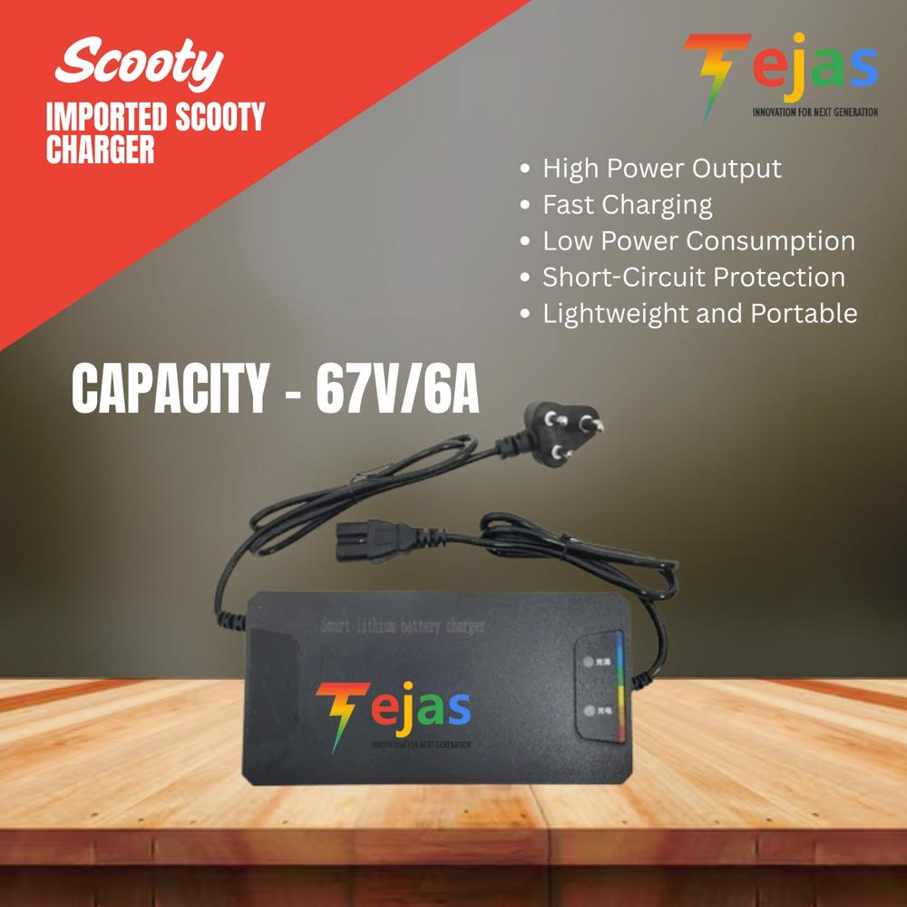 IMPORTED  SCOOTY CHARGER 	67V/6A