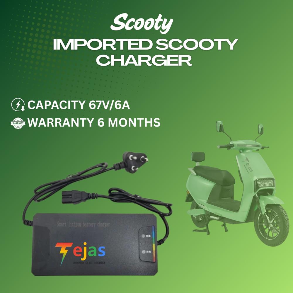 IMPORTED  SCOOTY CHARGER 	67V/6A