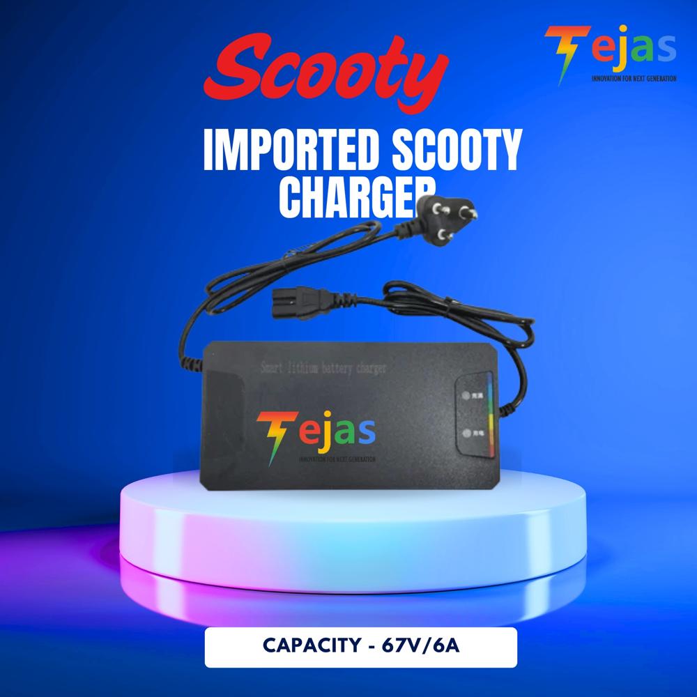 IMPORTED  SCOOTY CHARGER 	67V/6A