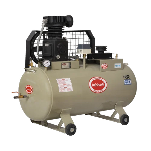 Single Stage V Type Air Compressor - Air Flow Capacity: 220 Liter (L)