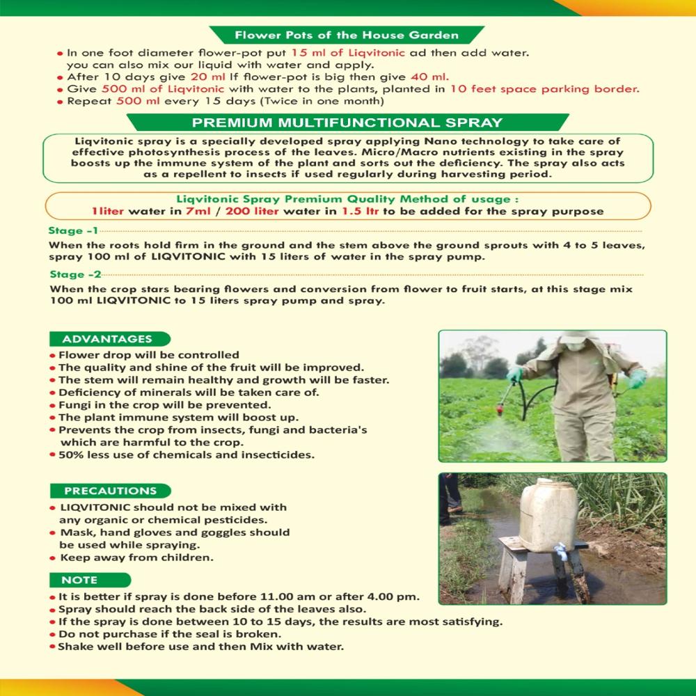 Premium Micro Nutrient Mutlifunctional Spray - Application: Agriculture