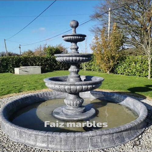Black Marble Fountain
