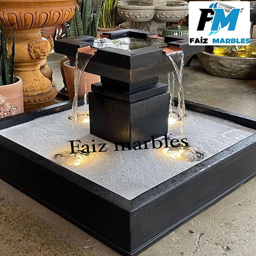 Black Marble Fountain