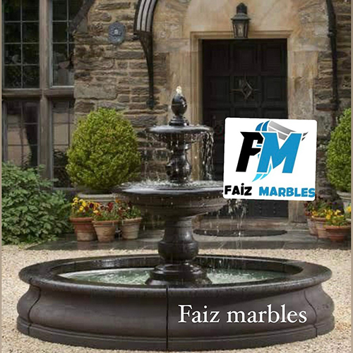 Black Marble Fountain