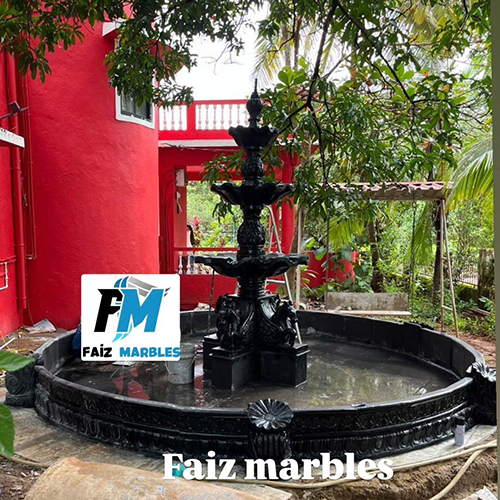 Black Marble Fountain