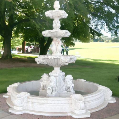 White Marble Fountain
