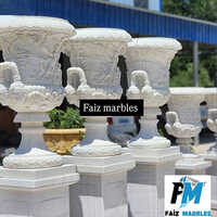 Marble Flowers Pot