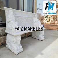 White Marble Bench