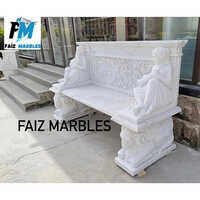 White Marble Bench