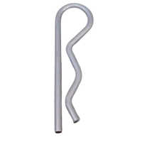 Cast Iron Silver R Pin Clip - Color: White