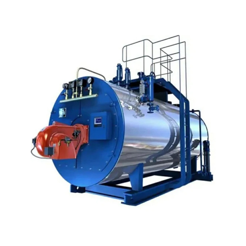 3000 Kg Oil Fired Steam Boiler - Color: Blue