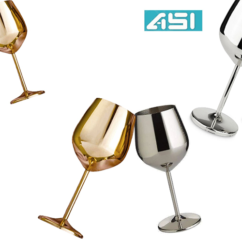 Bar Glass - Stainless Steel, Medium Size, Various Colors - Modern Design For Trendy Barware Solutions