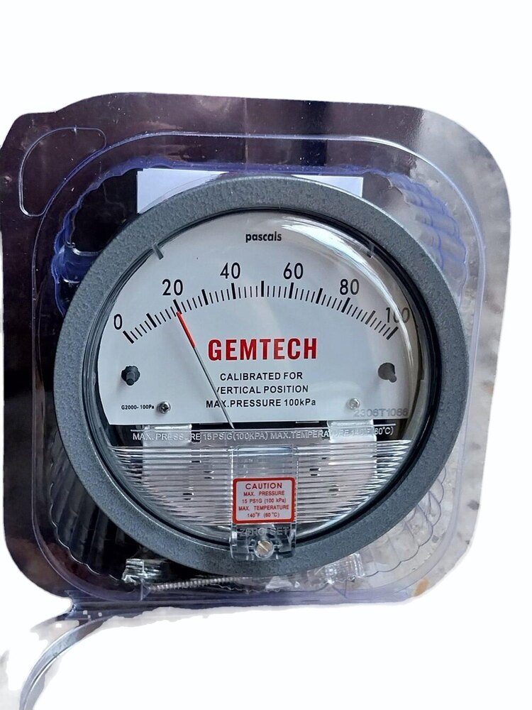 GEMTECH_INSTRUMENTS SERIES G2000 DIFFERENTIAL PRESSURE GAUGE PASCALS