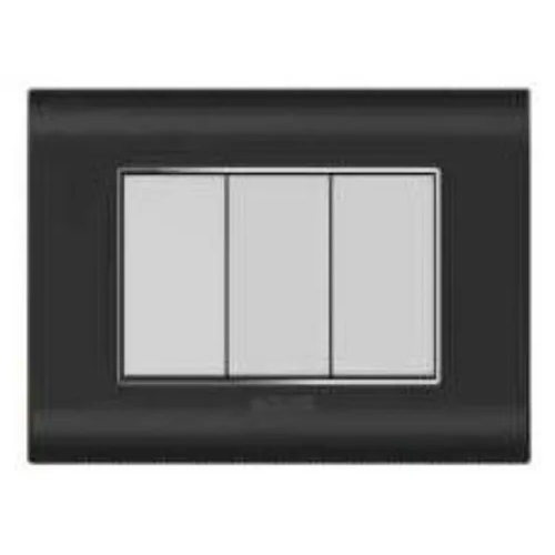 Curve Plus Series White and Black Switch Plate